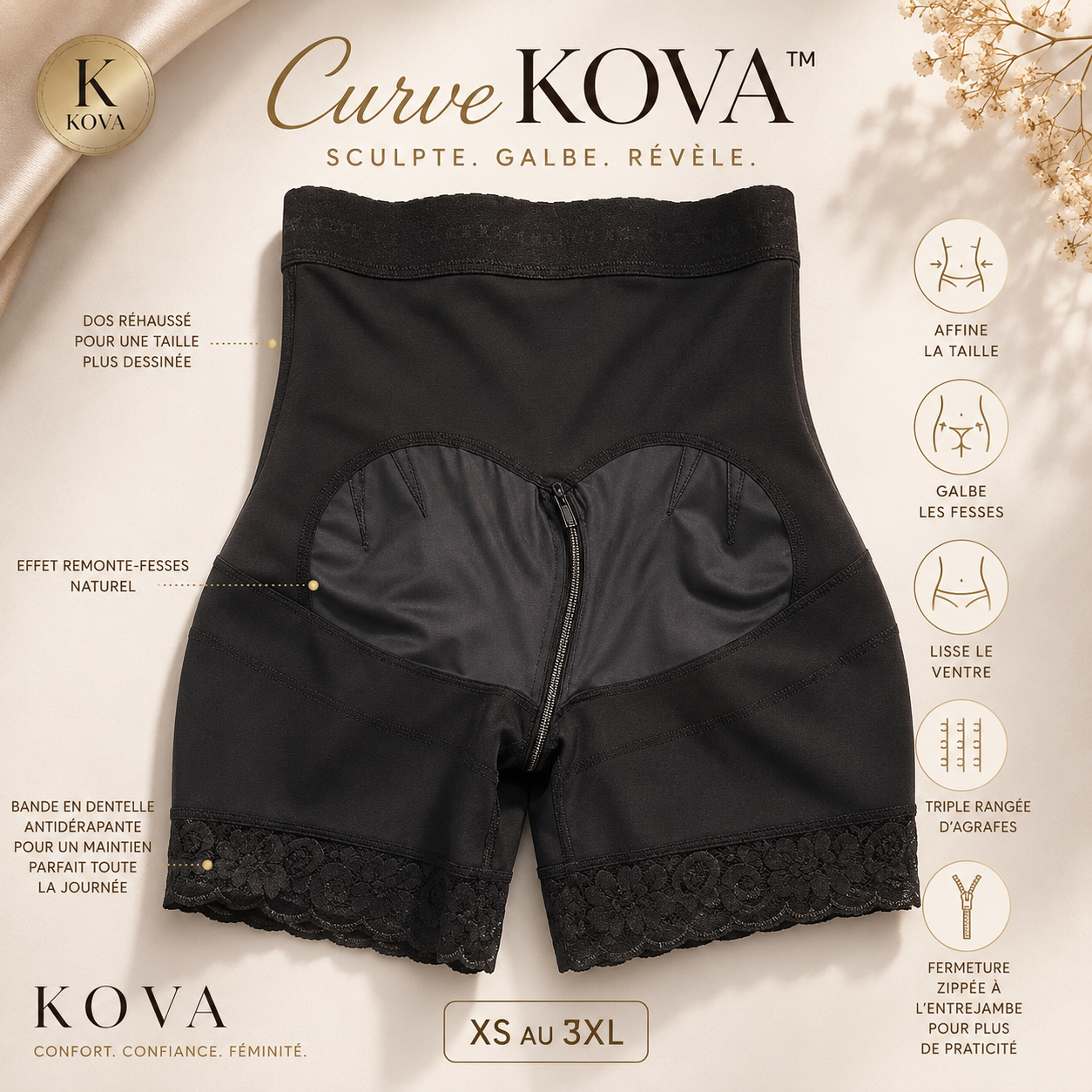 Curve KOVA™ remonte fesses gainant